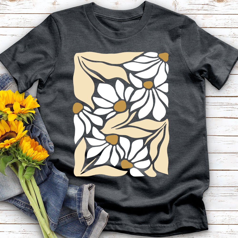 Abstract Flowers Softstyle Tee