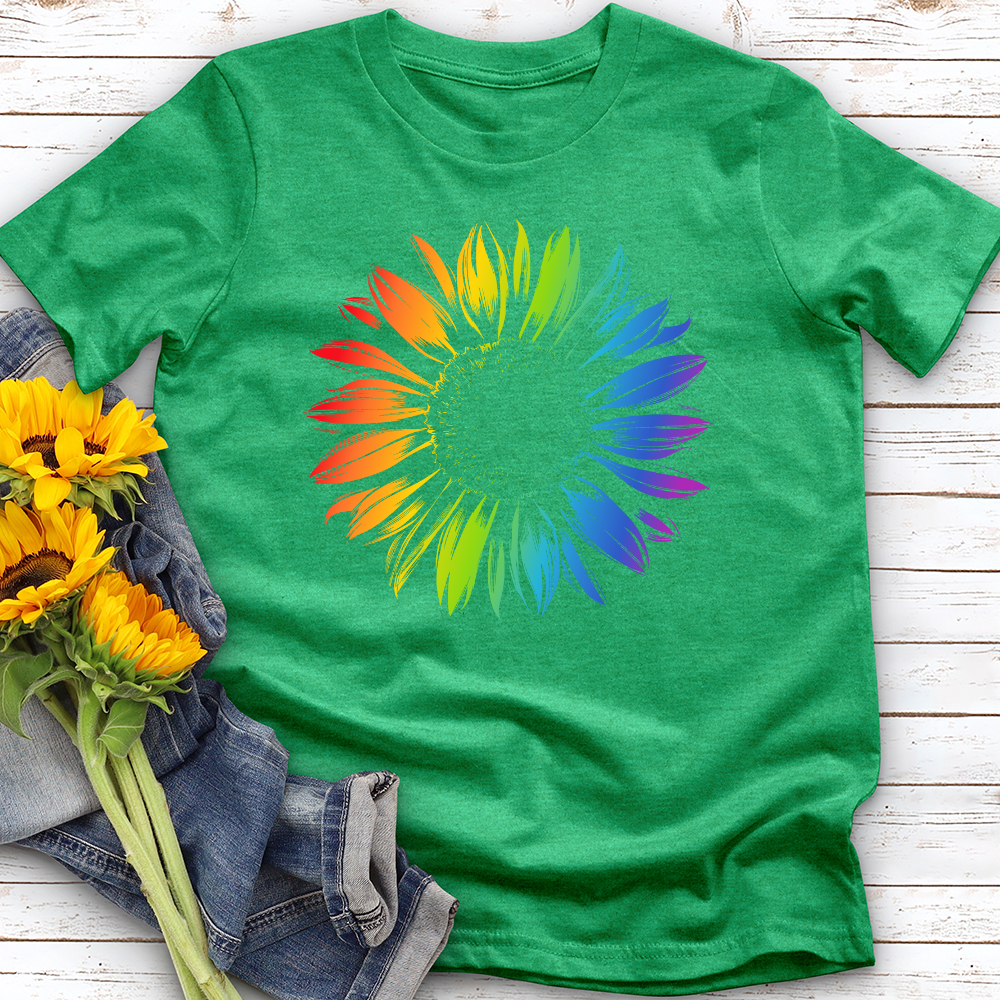 Rainbow Sunflower Softstyle Tee