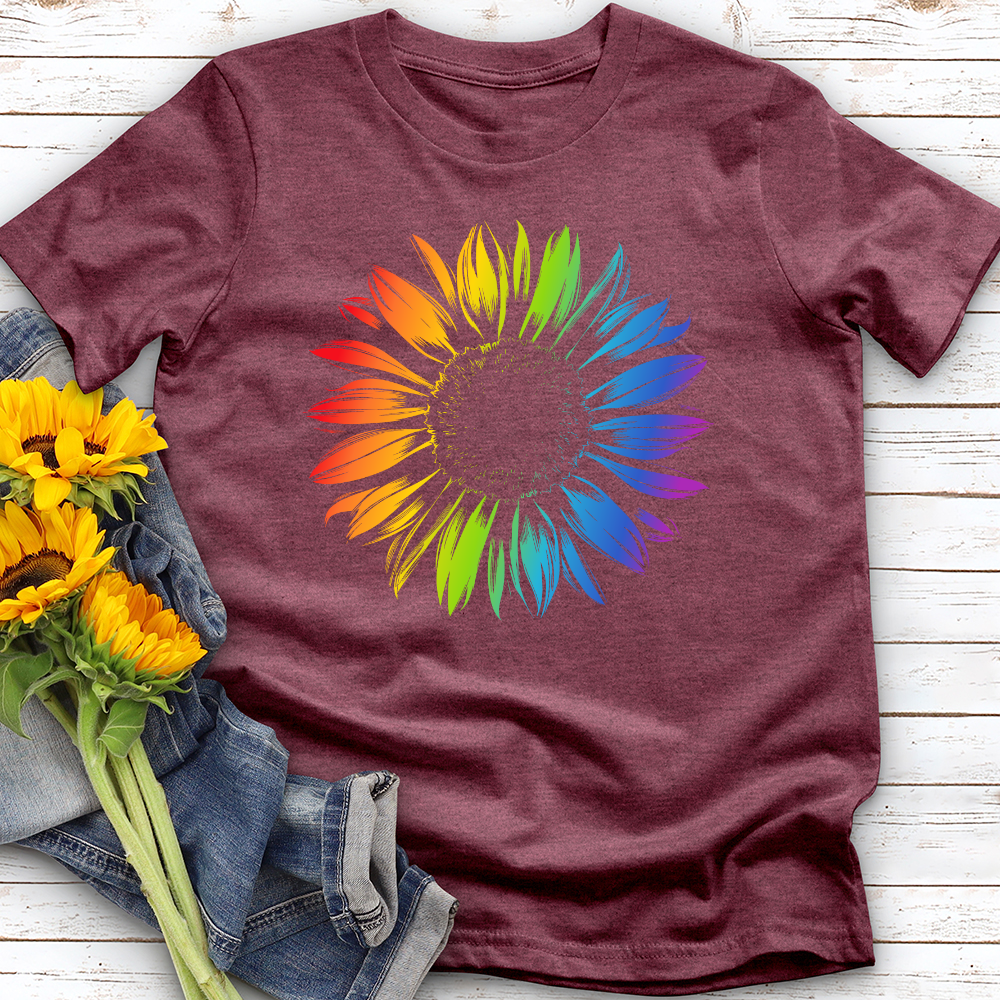 Rainbow Sunflower Softstyle Tee