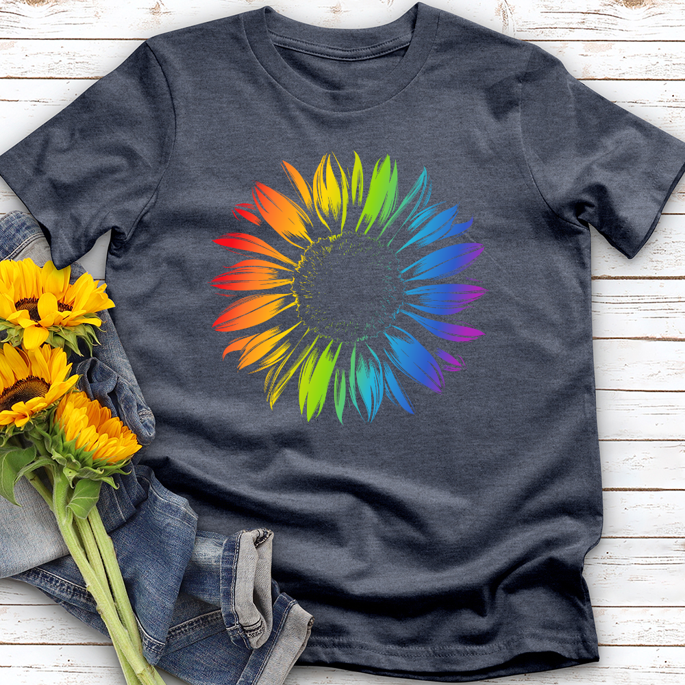 Rainbow Sunflower Softstyle Tee