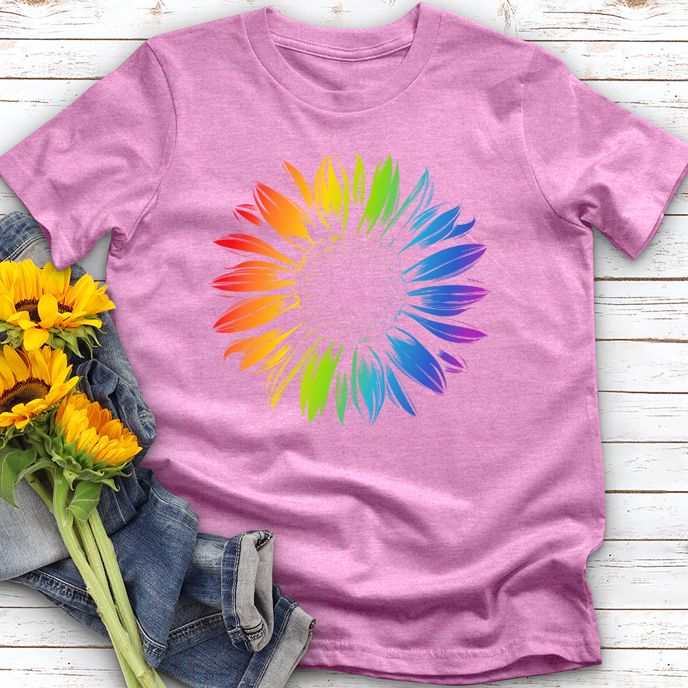 Rainbow Sunflower Softstyle Tee