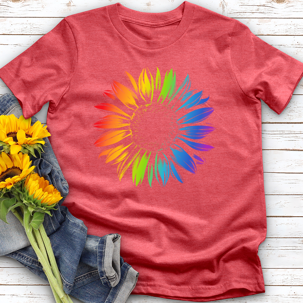 Rainbow Sunflower Softstyle Tee
