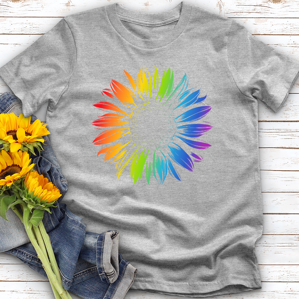 Rainbow Sunflower Softstyle Tee