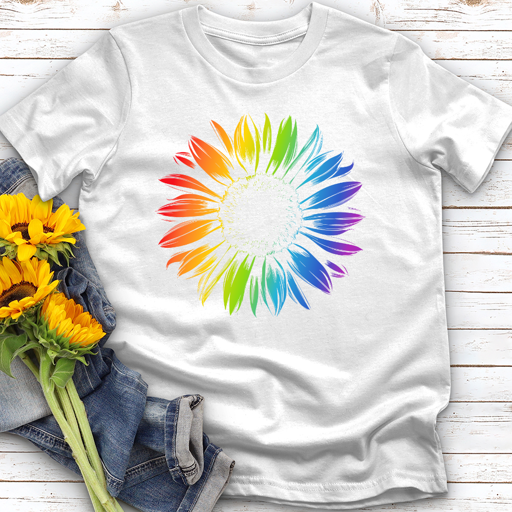 Rainbow Sunflower Softstyle Tee