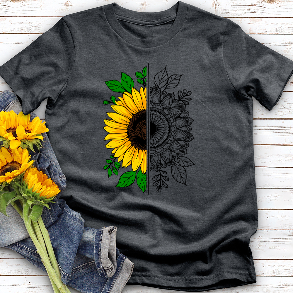 Abstract Sunflower Softstyle Tee