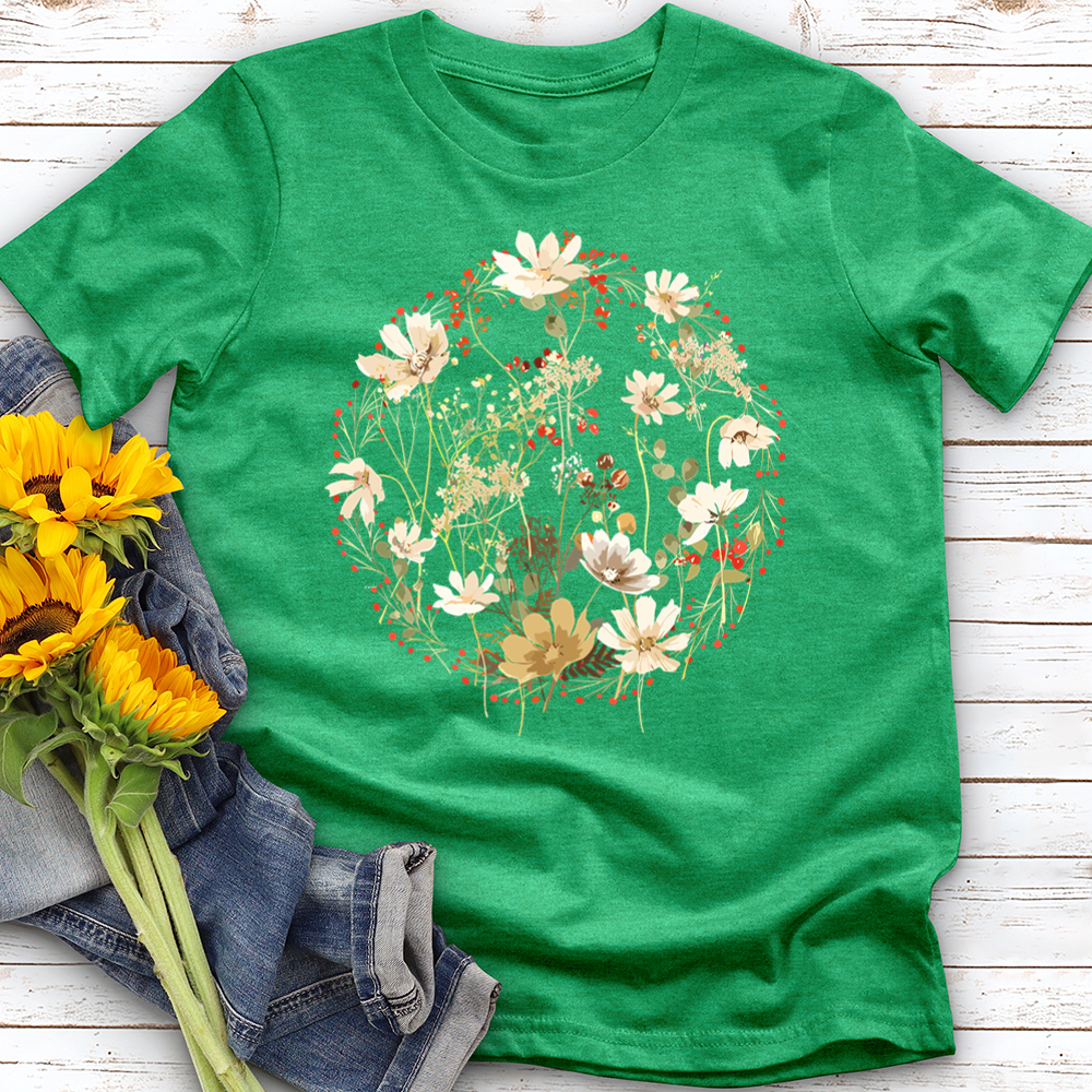 Flower Garden Circle Softstyle Tee