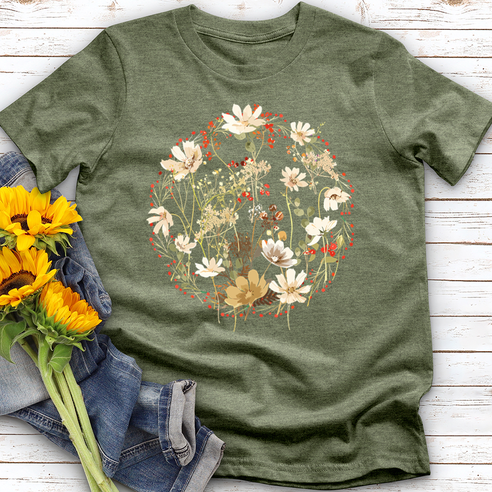 Flower Garden Circle Softstyle Tee