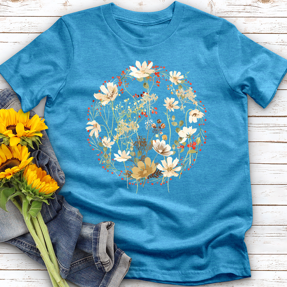 Flower Garden Circle Softstyle Tee