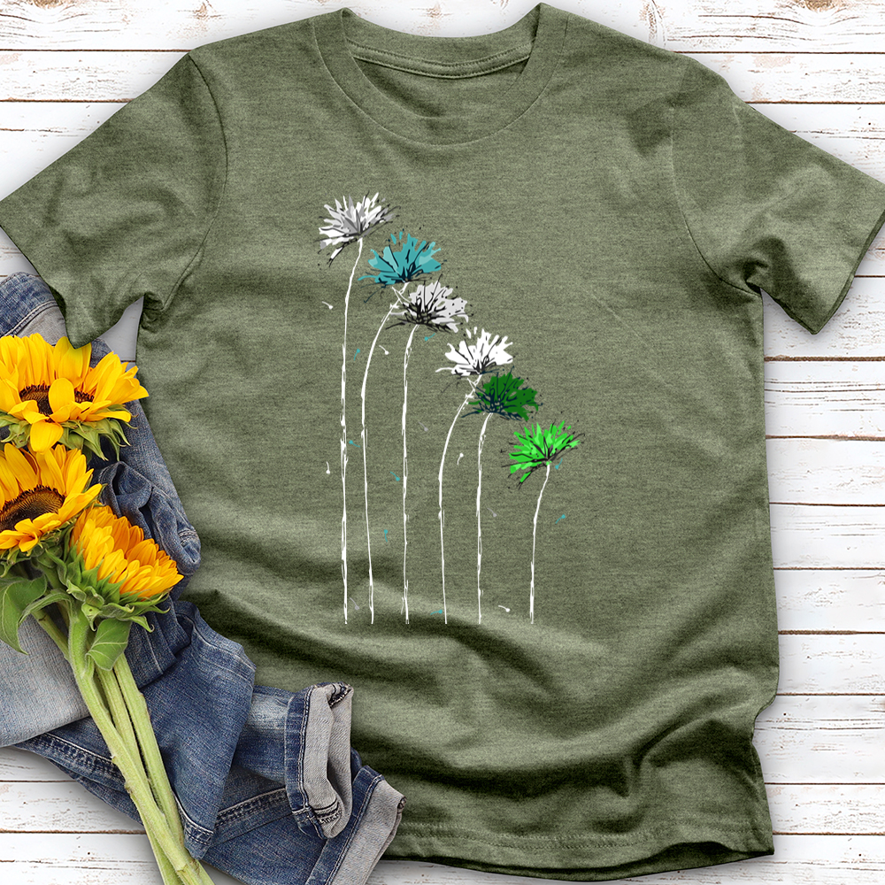 Spring Frost Dandelions Softstyle Tee