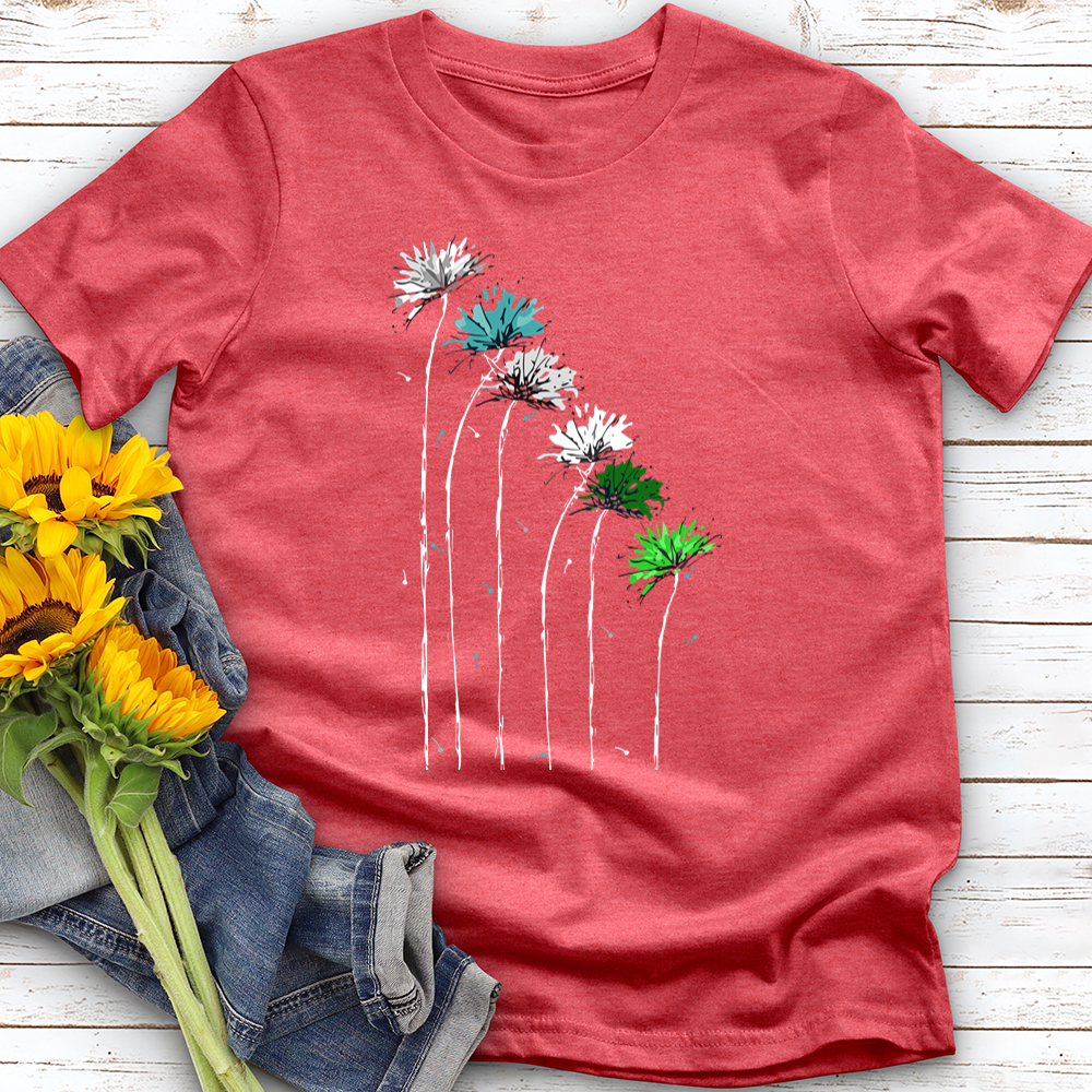 Spring Frost Dandelions Softstyle Tee
