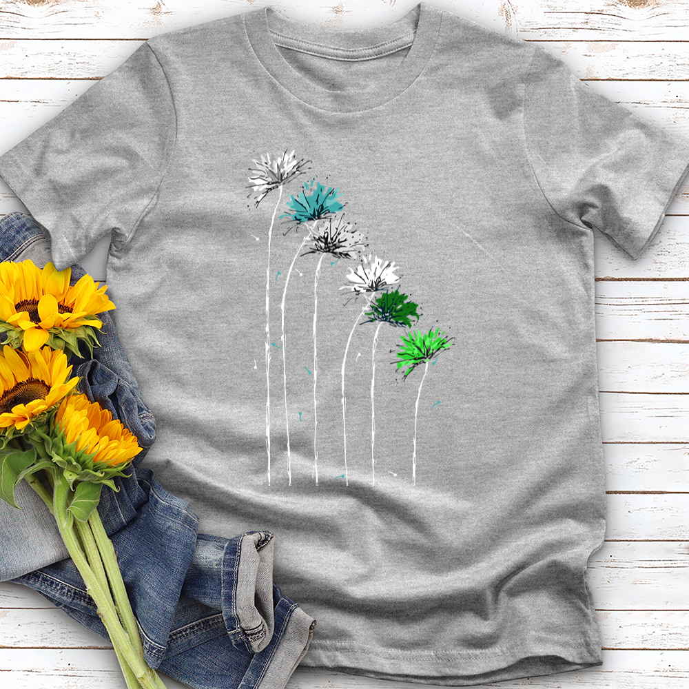 Spring Frost Dandelions Softstyle Tee