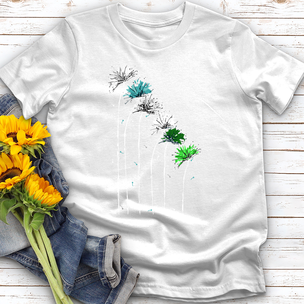 Spring Frost Dandelions Softstyle Tee