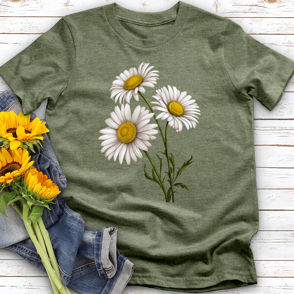 White Daisy Softstyle Tee