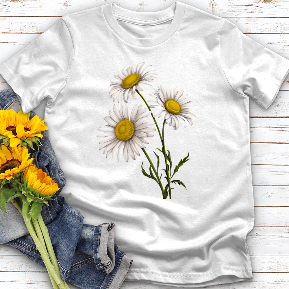 White Daisy Softstyle Tee