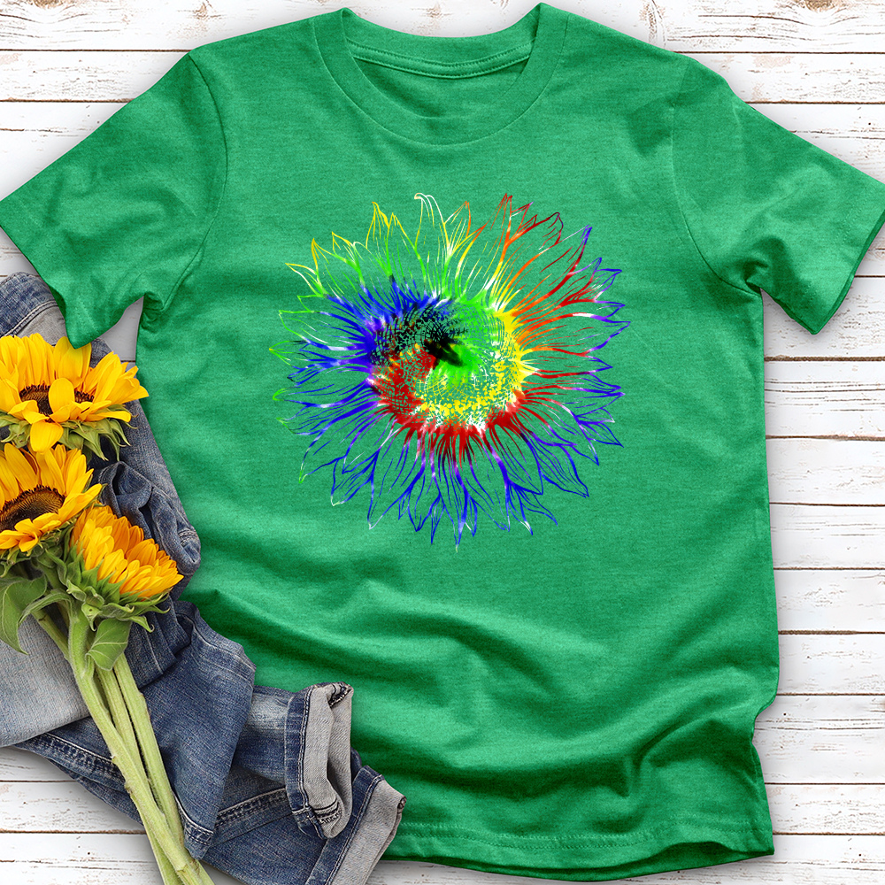 Tie dye sunflower Softstyle Tee