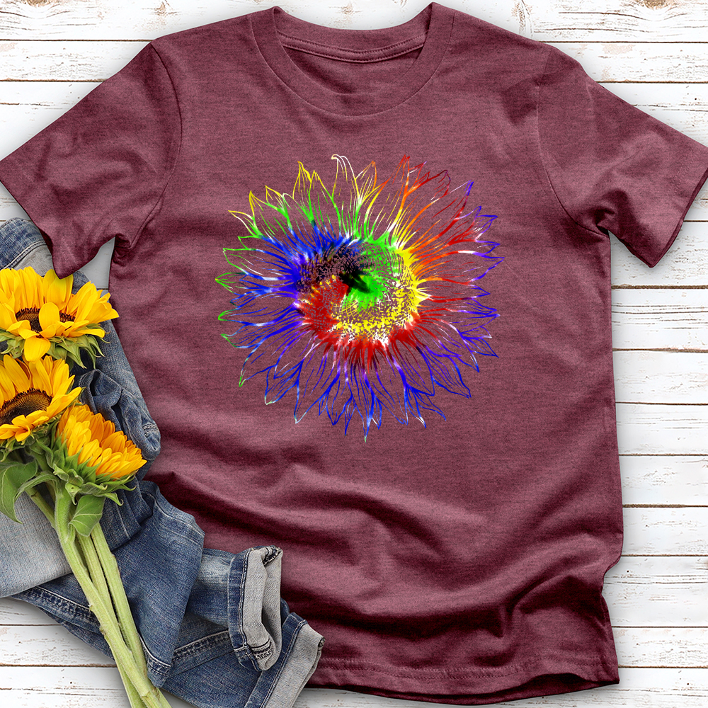 Tie dye sunflower Softstyle Tee