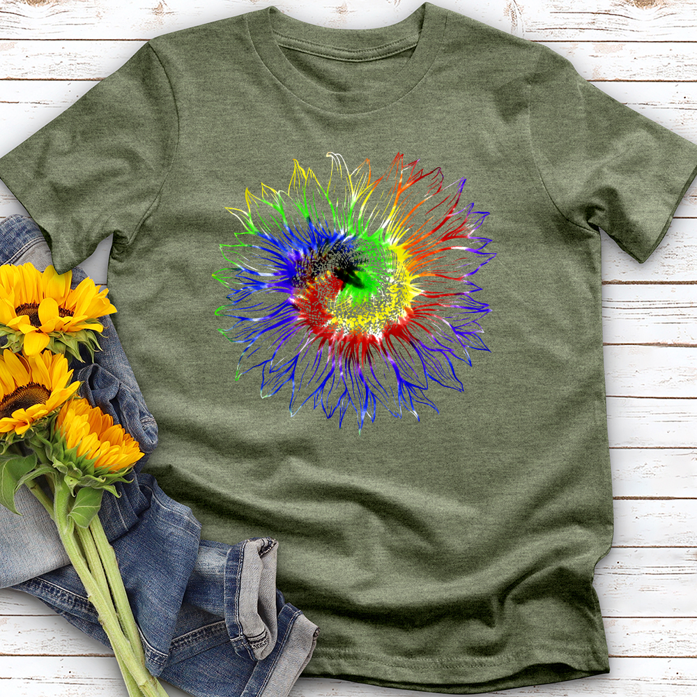 Tie dye sunflower Softstyle Tee