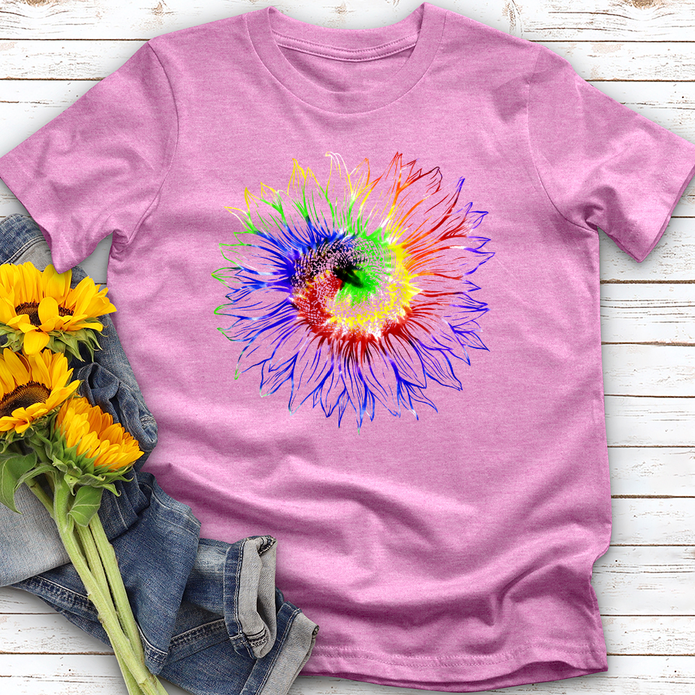 Tie dye sunflower Softstyle Tee