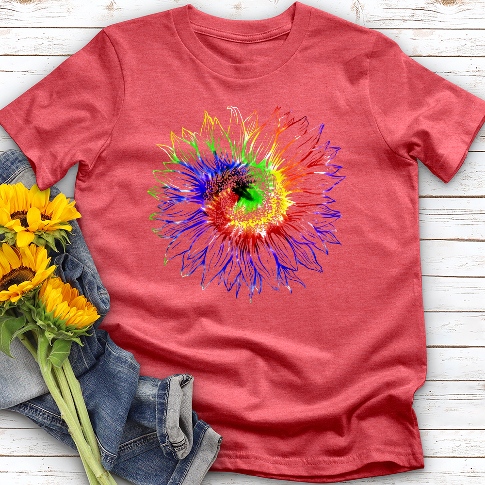 Tie dye sunflower Softstyle Tee