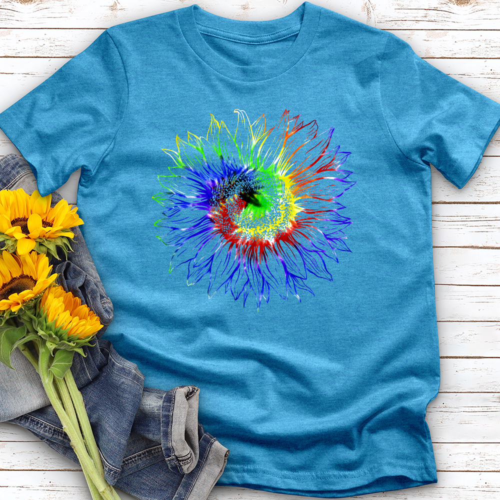 Tie dye sunflower Softstyle Tee