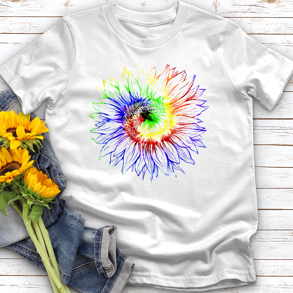 Tie dye sunflower Softstyle Tee