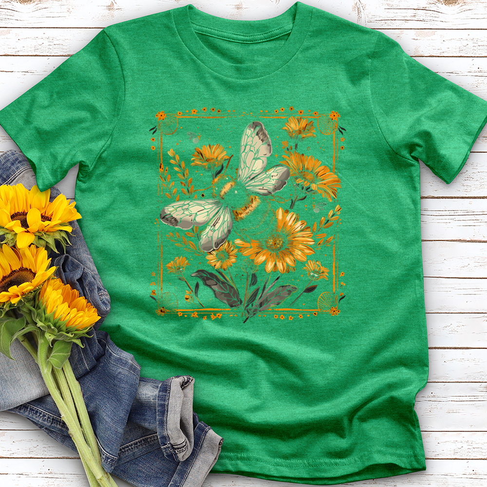 Bee Flower Softstyle Tee