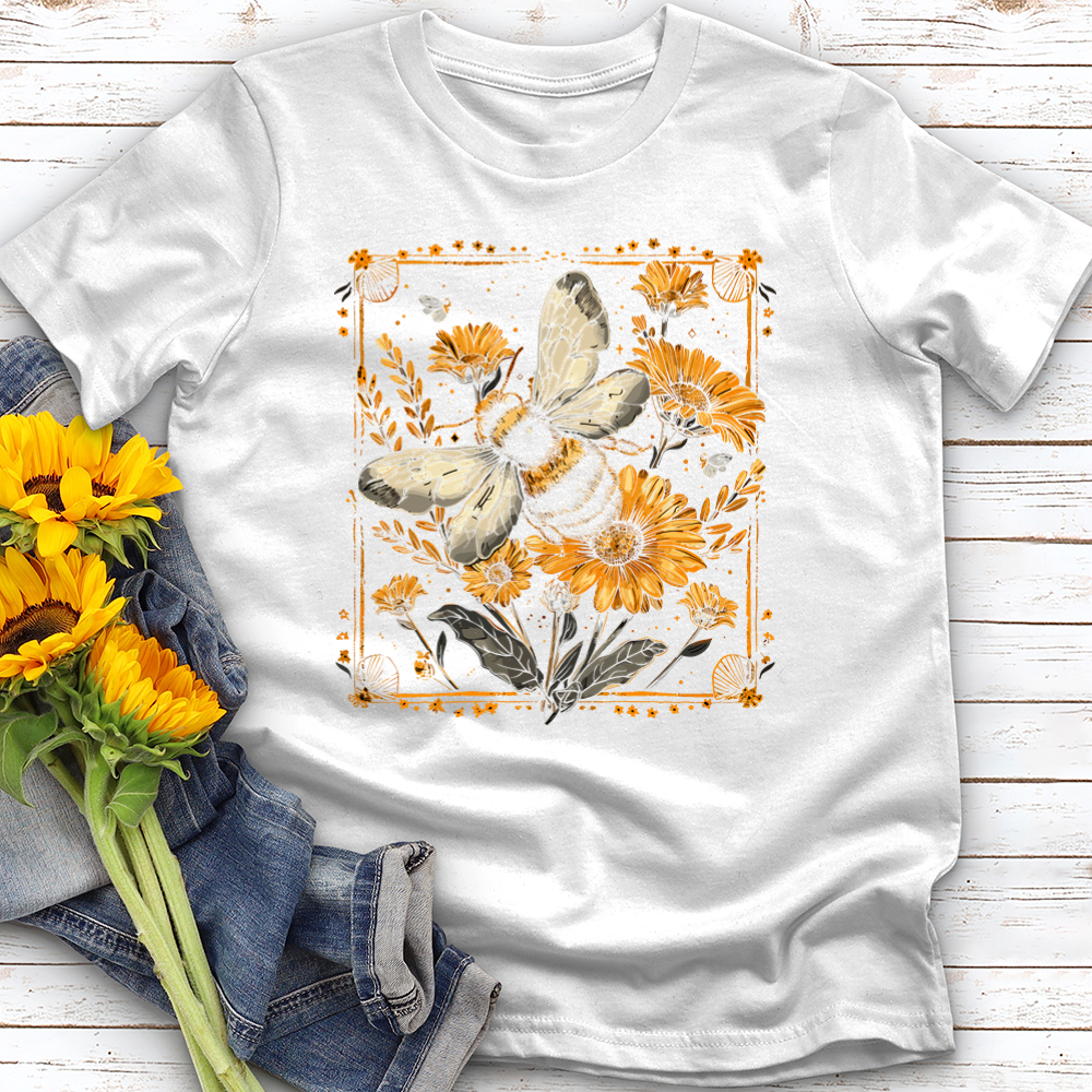 Bee Flower Softstyle Tee