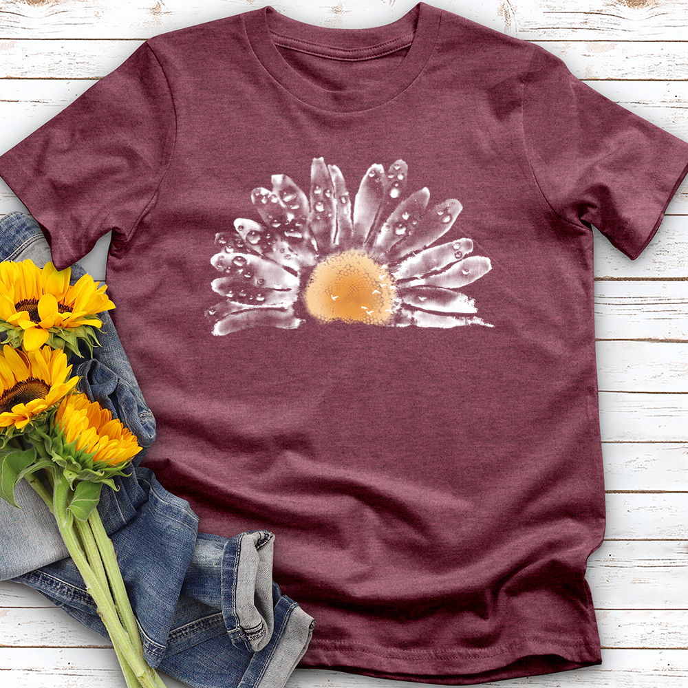 Watercolor Daisy Softstyle Tee