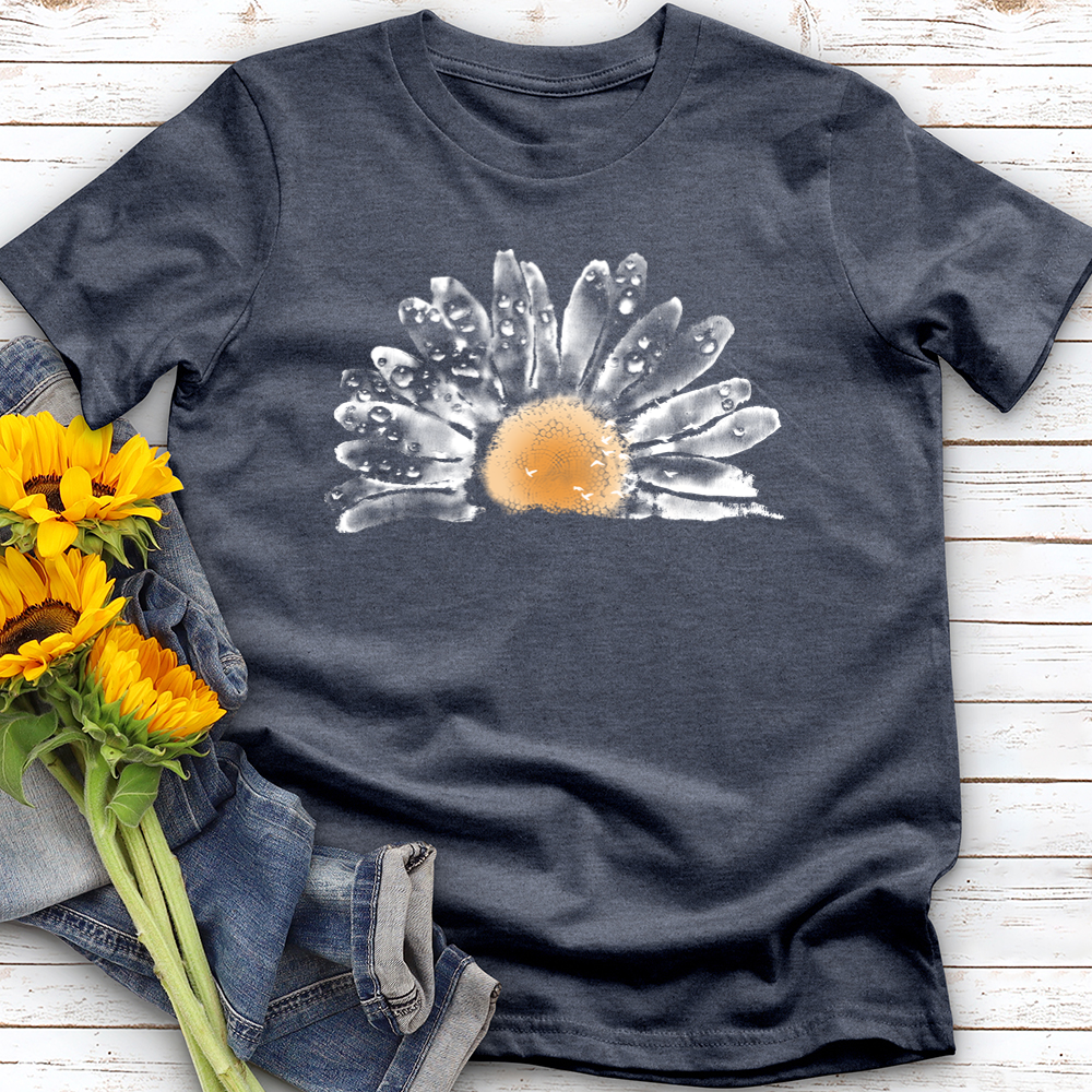 Watercolor Daisy Softstyle Tee