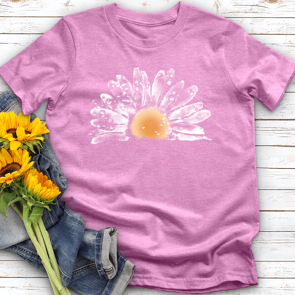 Watercolor Daisy Softstyle Tee