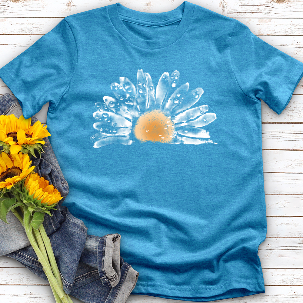 Watercolor Daisy Softstyle Tee