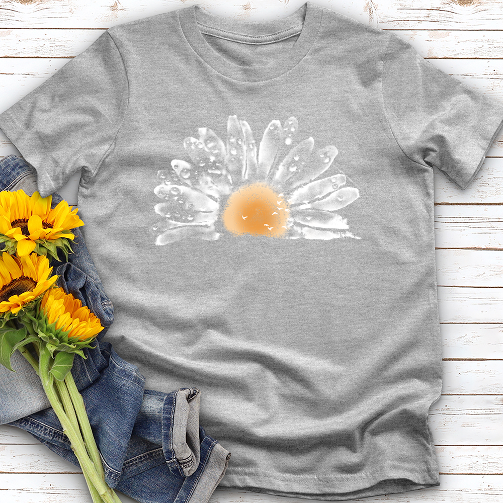 Watercolor Daisy Softstyle Tee
