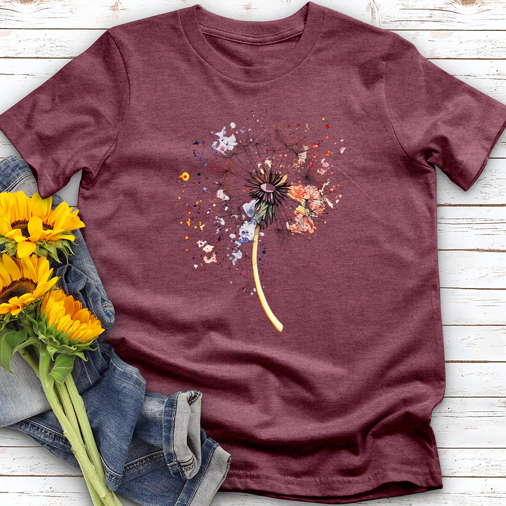Dandelion in Watercolor Softstyle Tee