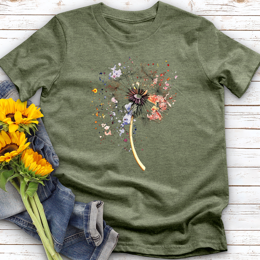Dandelion in Watercolor Softstyle Tee