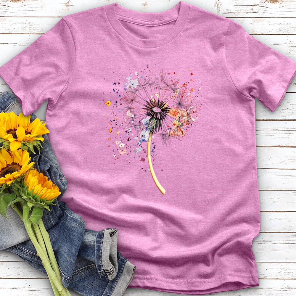 Dandelion in Watercolor Softstyle Tee
