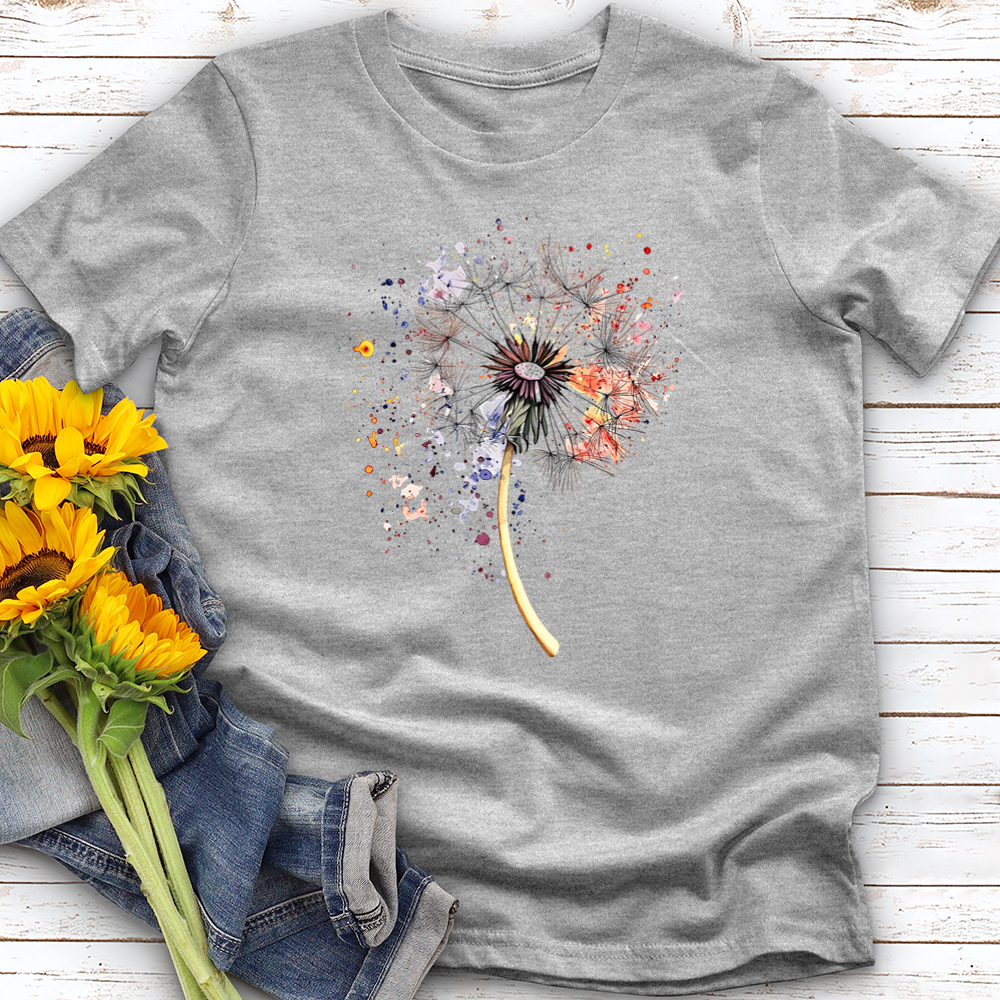 Dandelion in Watercolor Softstyle Tee