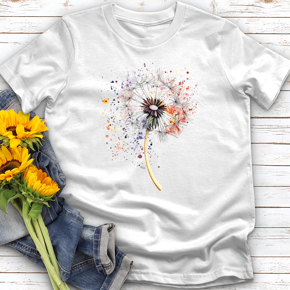 Dandelion in Watercolor Softstyle Tee
