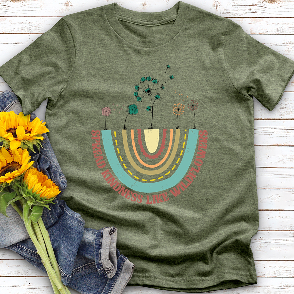 Spread Kindness Like Wildflowers Softstyle Tee