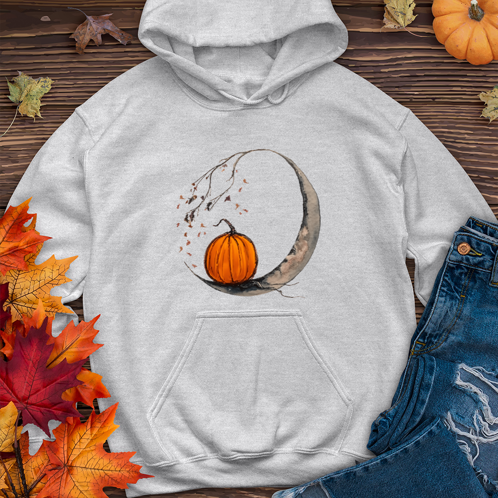 Moon and Pumpkin Hoodie