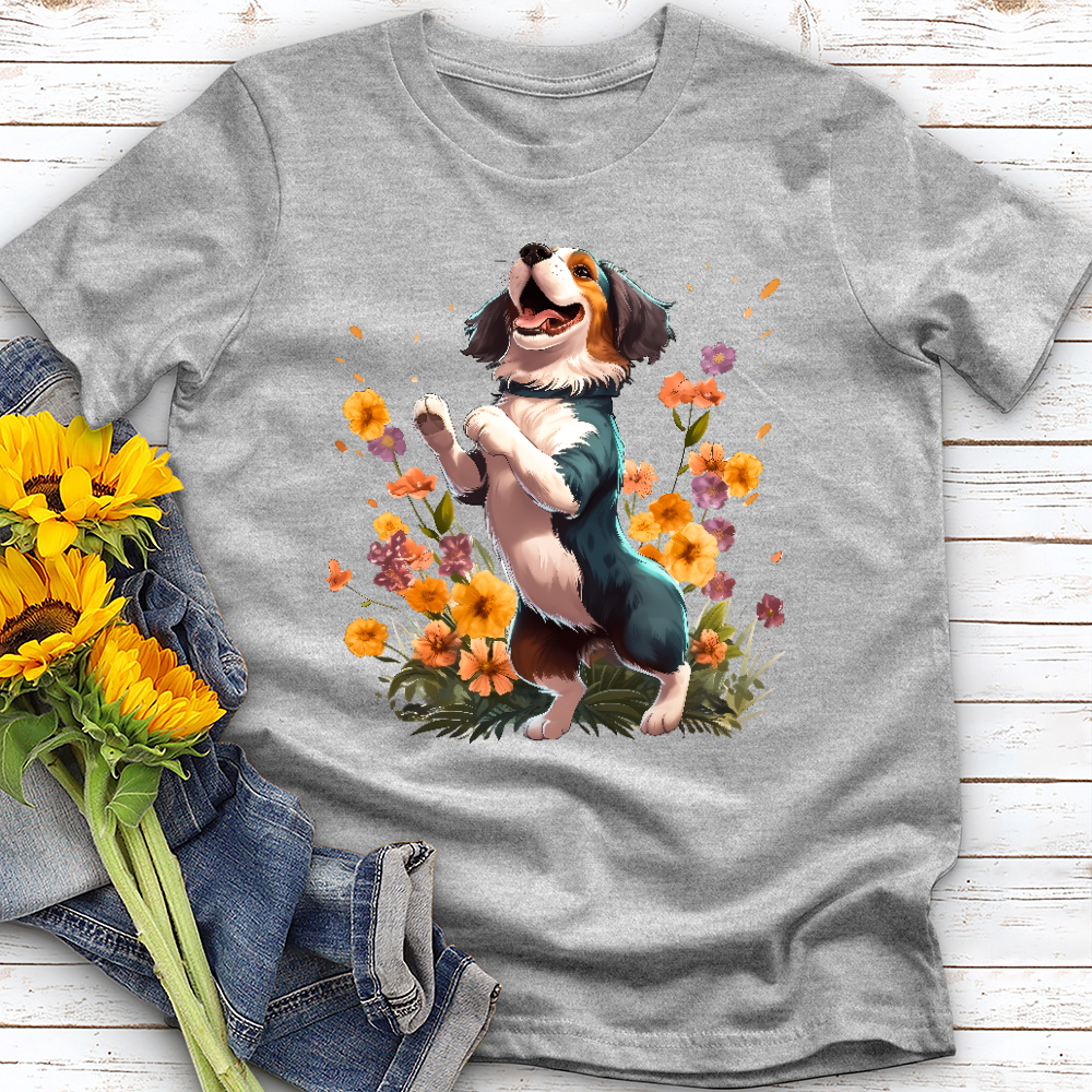 Dancing Garden Dog Tee