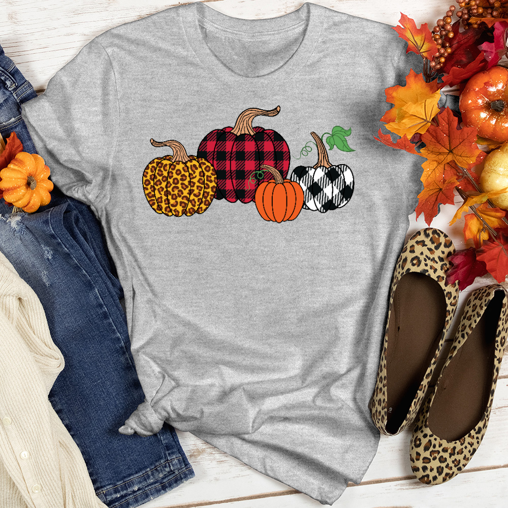 Flannel Pumpkin Tee
