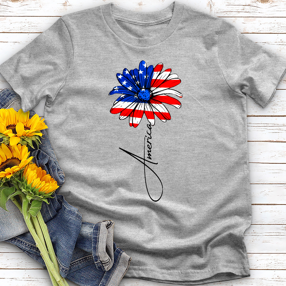 4th of July Daisy Tee