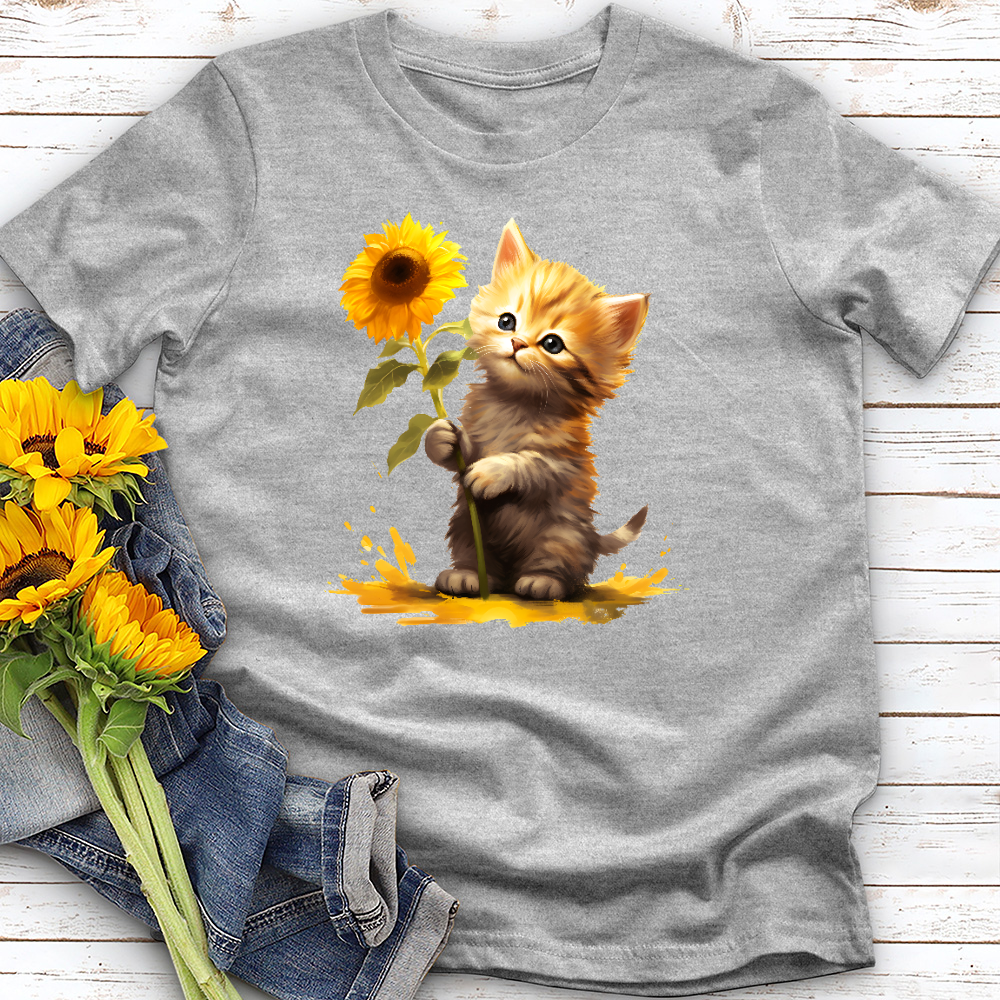 Sunflower Kitty Tee