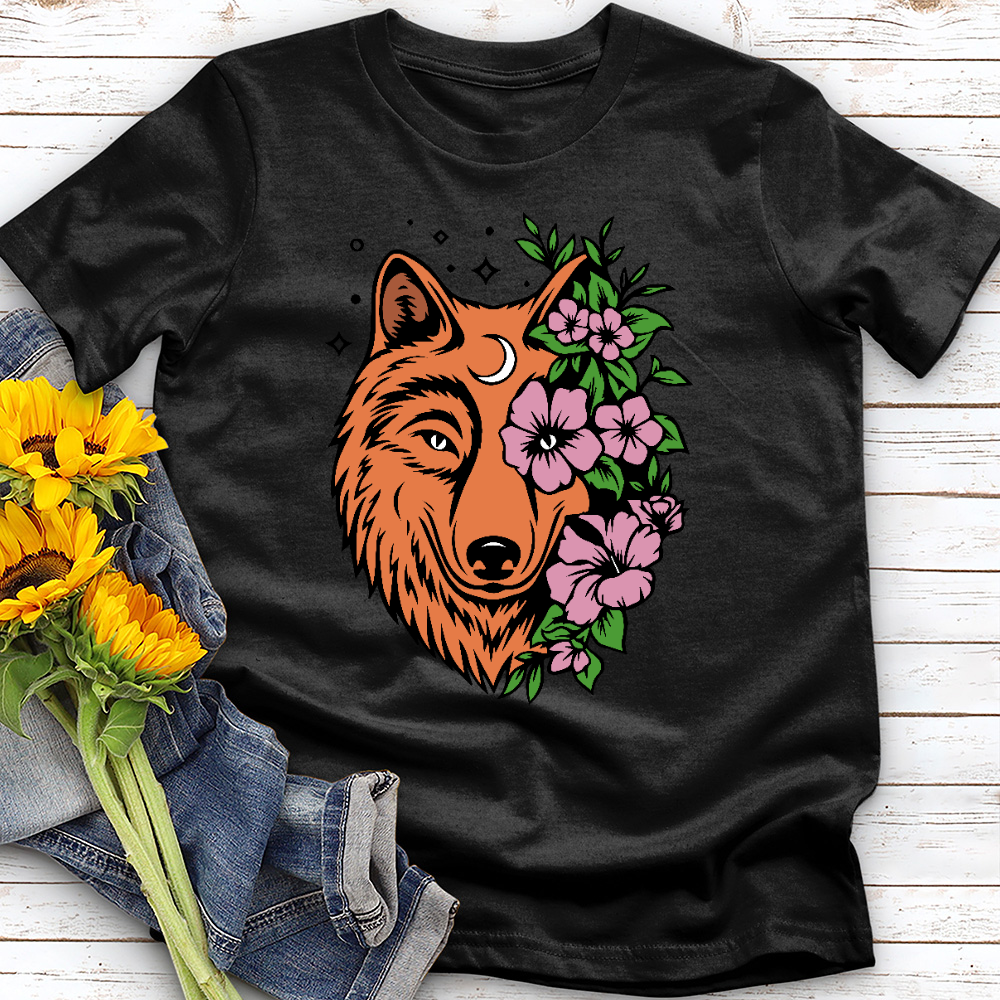 Floral Wolf Tee