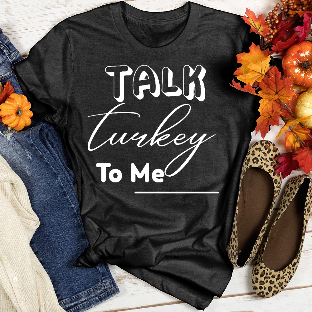 Talk Turkey To Me Heathered Tee