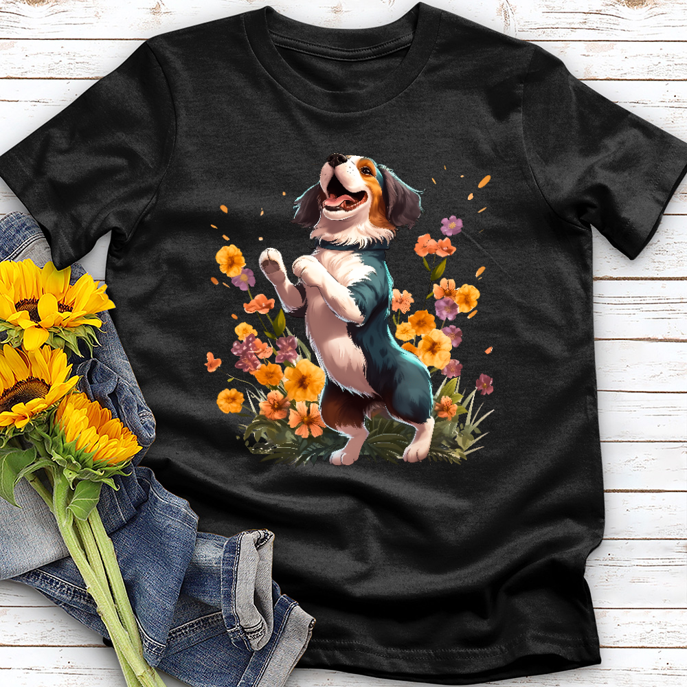 Dancing Garden Dog Tee