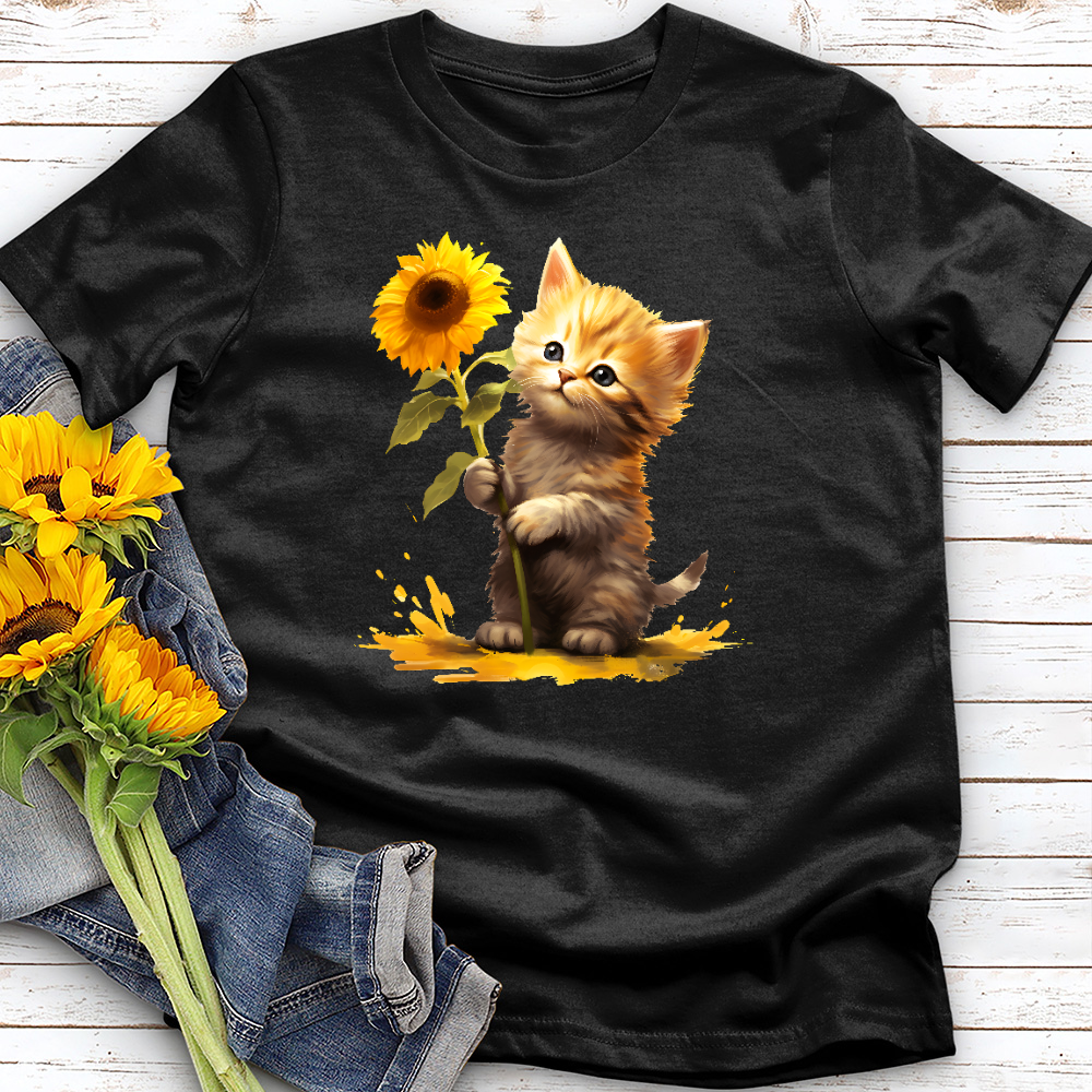 Sunflower Kitty Tee