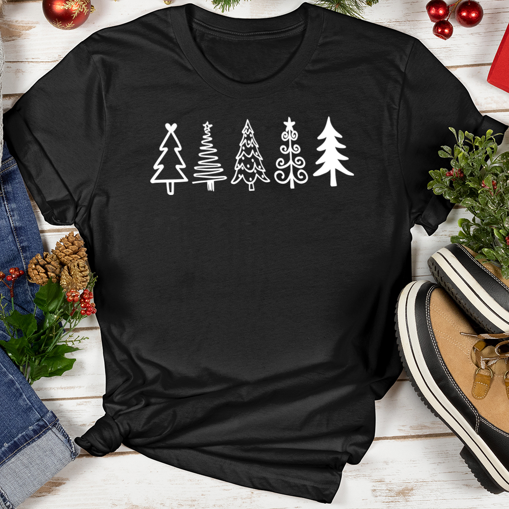 Xmas Tree Row Softstyle Tee