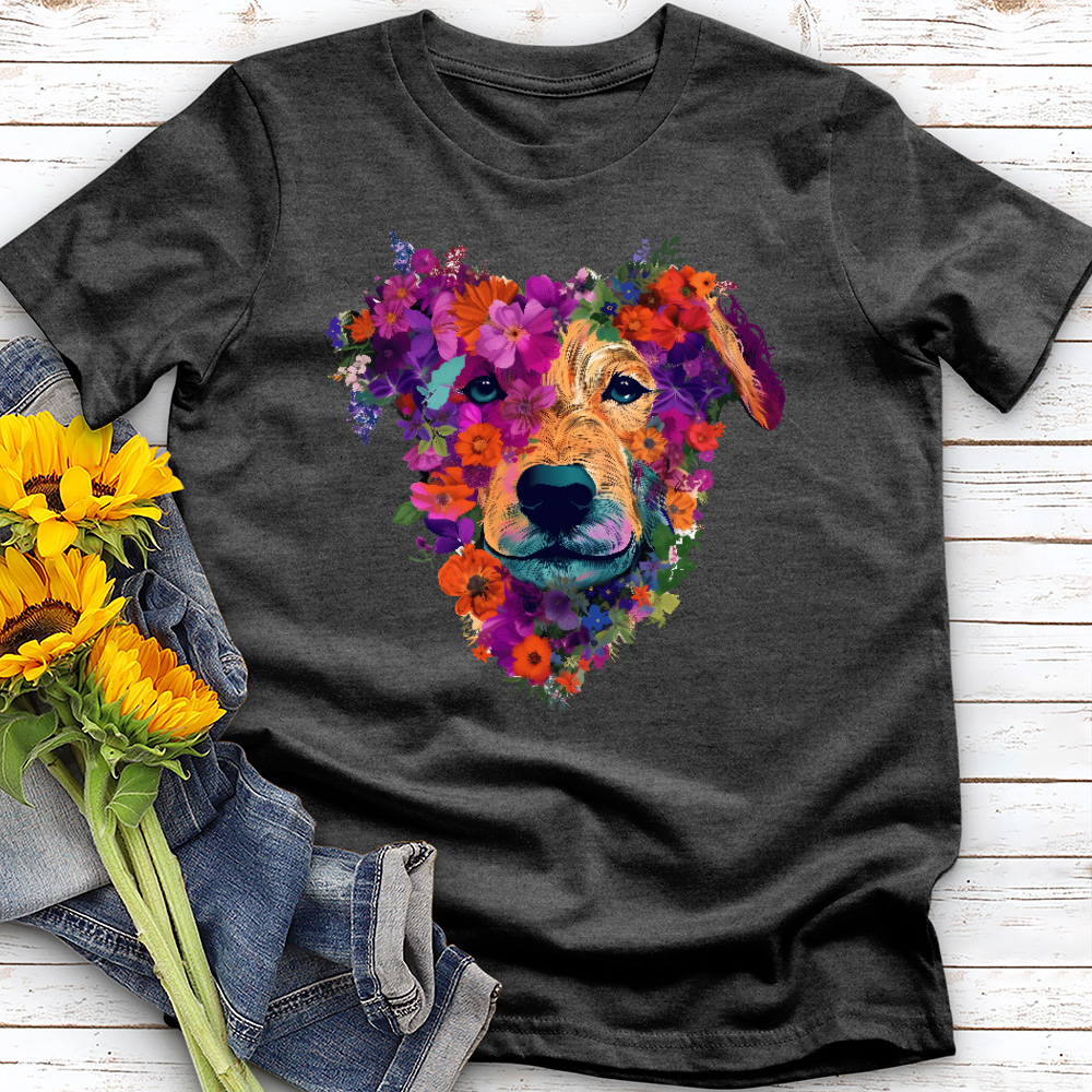 Floral Retriever Tee