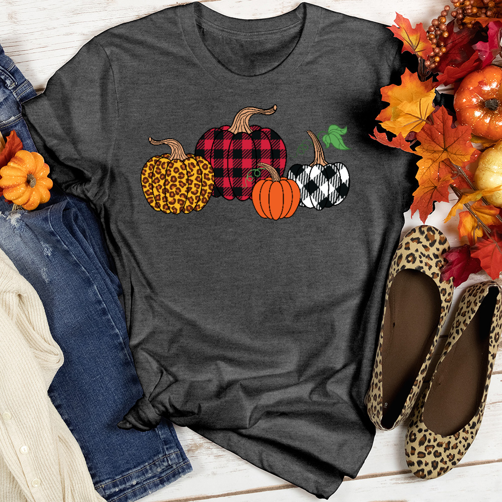Flannel Pumpkin Tee
